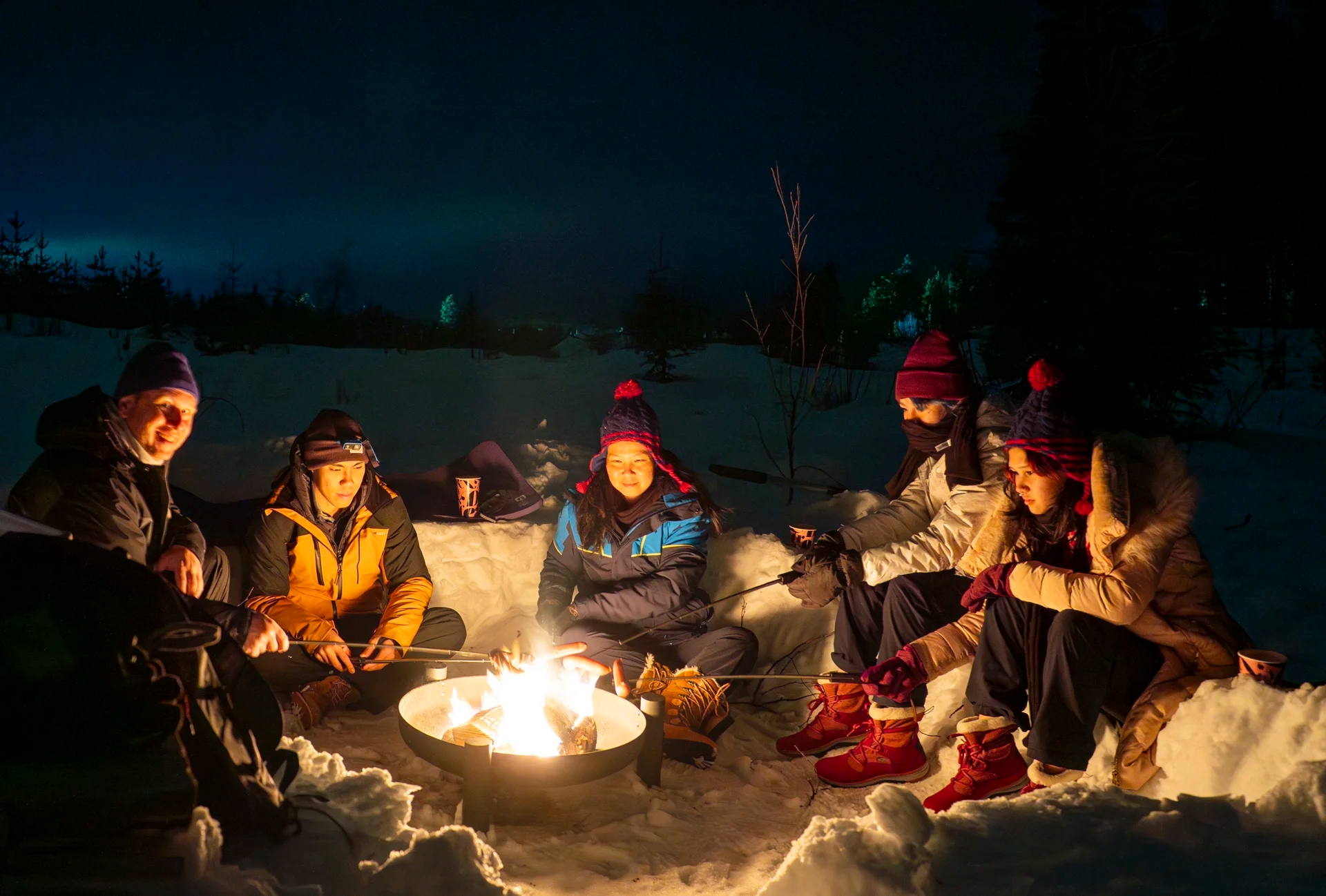 Kiruna: Exclusive New Year's Eve Aurora Chase & Wilderness Campfire